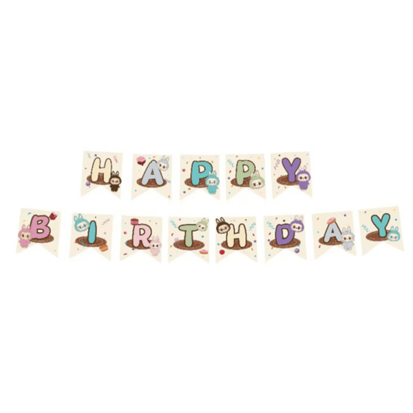 Lafufu Happy Birthday Banner