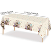 Lafufu Happy Birthday Rectangular Plastic Table Cover