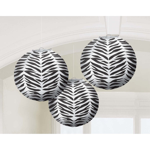 Lantern - 9.5" Zebra, 3/Pkg