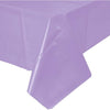 Lavender Plastic Table Cover 54" x 108"