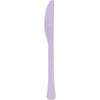 Lavender Solid Premium Plastic Knives, 20 Count