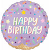 Lavender Sprinkles 18" Ice Cream Happy Birthday Balloon