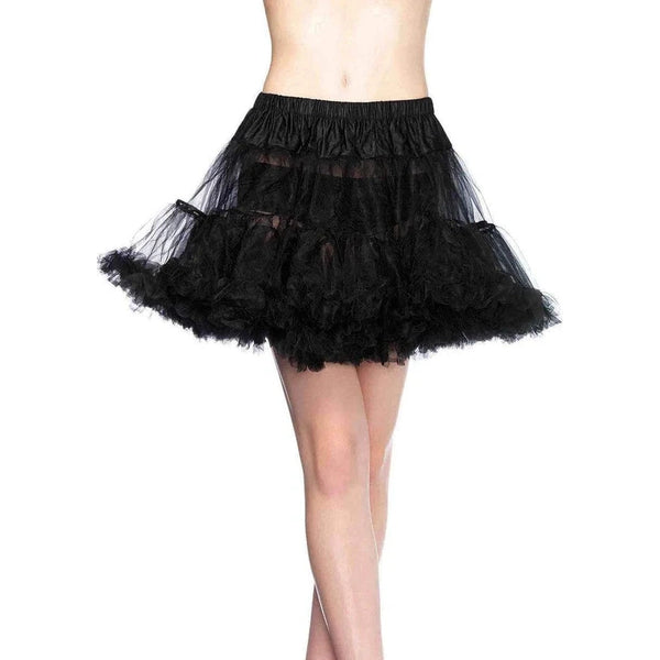Layered Black Tulle Petticoat