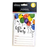 Let's Party Birthday Party Invitations, Set of 8