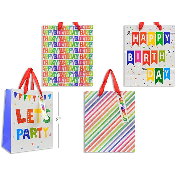 Let's Party Gift Bag Small 18x23x10cm Assorted