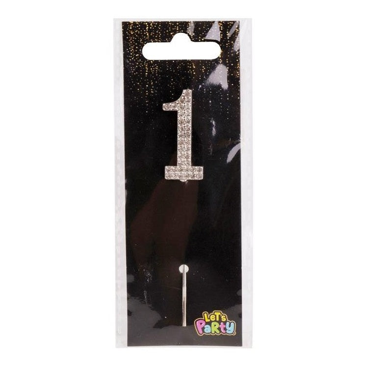 Let's Party Rhinestone Cake Topper #1