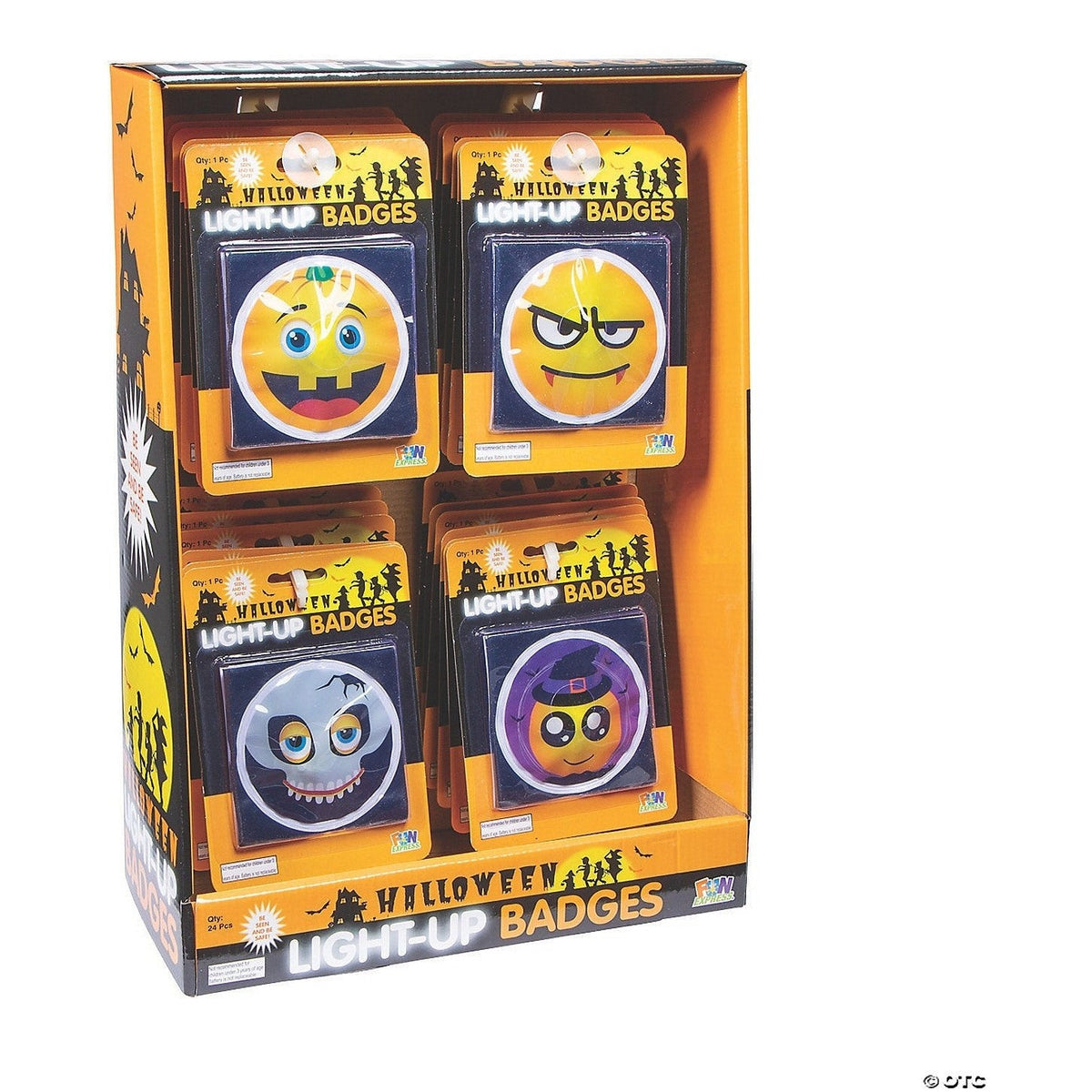 Light-Up Halloween Badges
