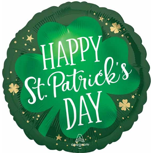 Lucky Shamrock Foil Balloon 18"