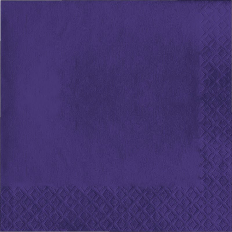 Lunch Napkins 50 Count 2 Piece Purple
