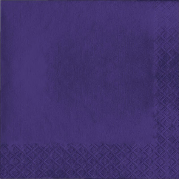 Lunch Napkins 50 Count 2 Piece Purple
