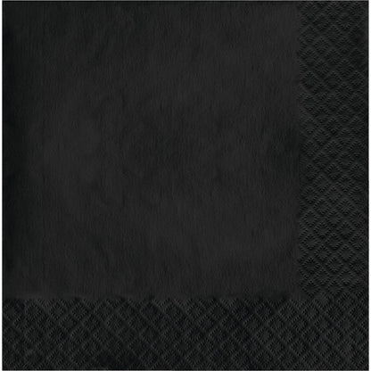 Luncheon Napkin 50 Count 2-Ply Black Velvet