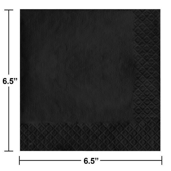 Luncheon Napkin 50 Count 2-Ply Black Velvet