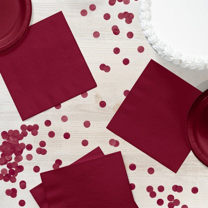 Luncheon Napkin 50 Count 2-Ply Burgundy