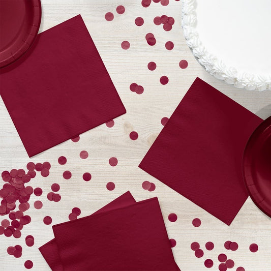 Luncheon Napkin 50 Count 2-Ply Burgundy