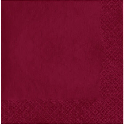 Luncheon Napkin 50 Count 2-Ply Burgundy