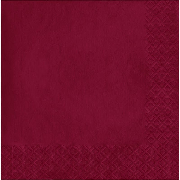 Luncheon Napkin 50 Count 2-Ply Burgundy