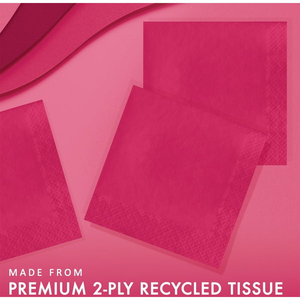 Luncheon Napkin 50 Count 2-Ply Hot Magenta