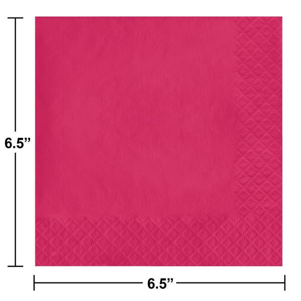 Luncheon Napkin 50 Count 2-Ply Hot Magenta