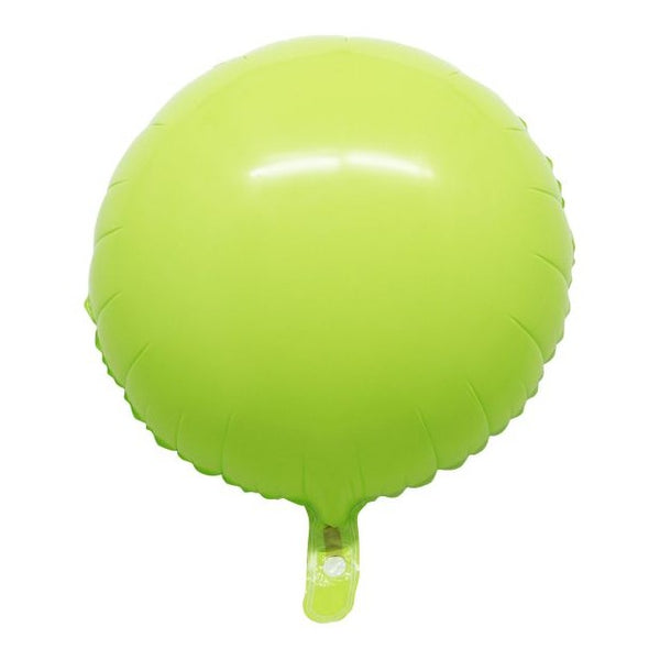 Macron Lime Round Foil Balloon 18"