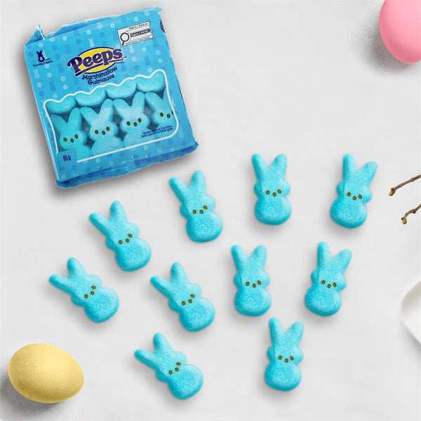 Marshmallow Peeps Blue Easter Bunnies, Pack of 8