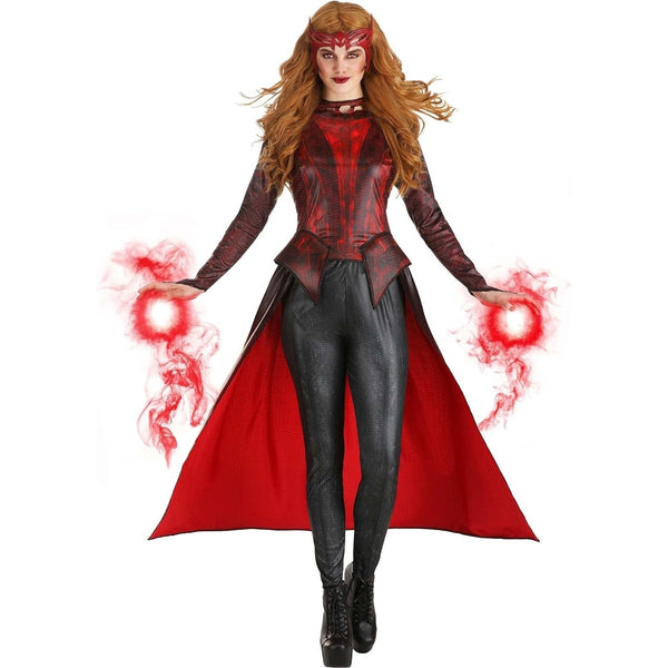 Marvel Adult Scarlet Witch Hero Costume, Womens Halloween Costume - Officially Licensed Large, Red Size 10-12