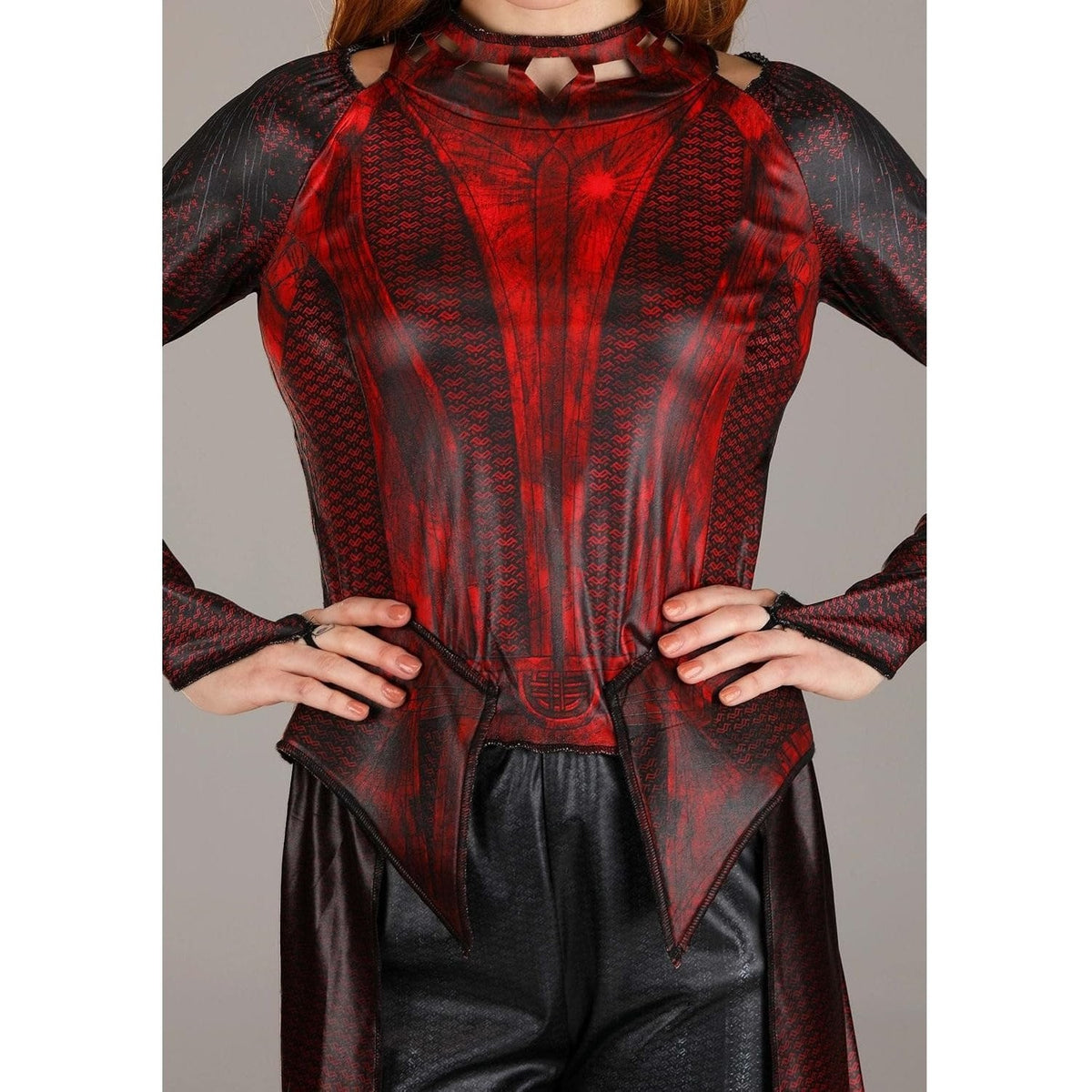 Marvel Adult Scarlet Witch Hero Costume, Womens Halloween Costume - Officially Licensed Large, Red Size 10-12