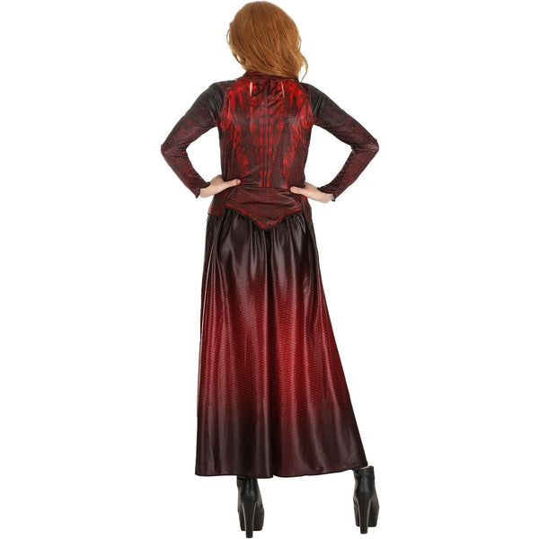Marvel Adult Scarlet Witch Hero Costume, Womens Halloween Costume - Officially Licensed Large, Red Size 10-12