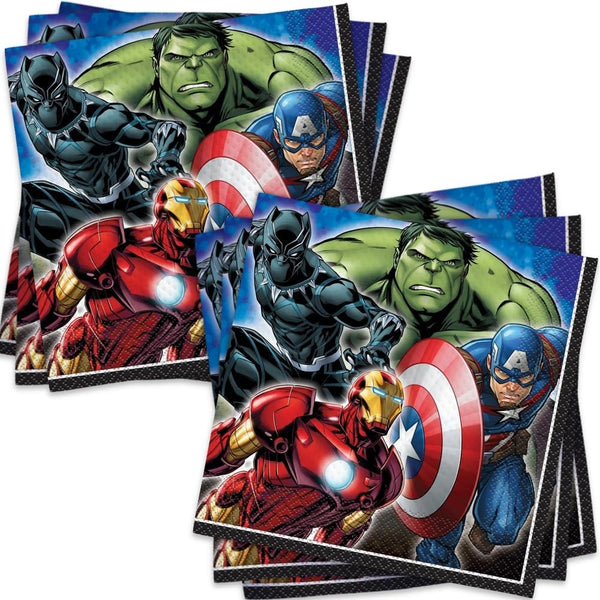 Marvel Avengers 6.5” Lunch Napkins, 16 Count