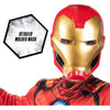 Marvel's Official Iron Man Halloween Costume For Kids, Size Small - Poly Jersey Jumpsuit with 3D Molded Half Mask