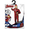 Marvel's Official Iron Man Halloween Costume For Kids, Size Small - Poly Jersey Jumpsuit with 3D Molded Half Mask