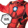 Marvel's Official Iron Man Halloween Costume For Kids, Size Small - Poly Jersey Jumpsuit with 3D Molded Half Mask