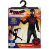 Marvel's Official Miles Morales Halloween Costume Poly Jersey Jumpsuit with Fabric Mask