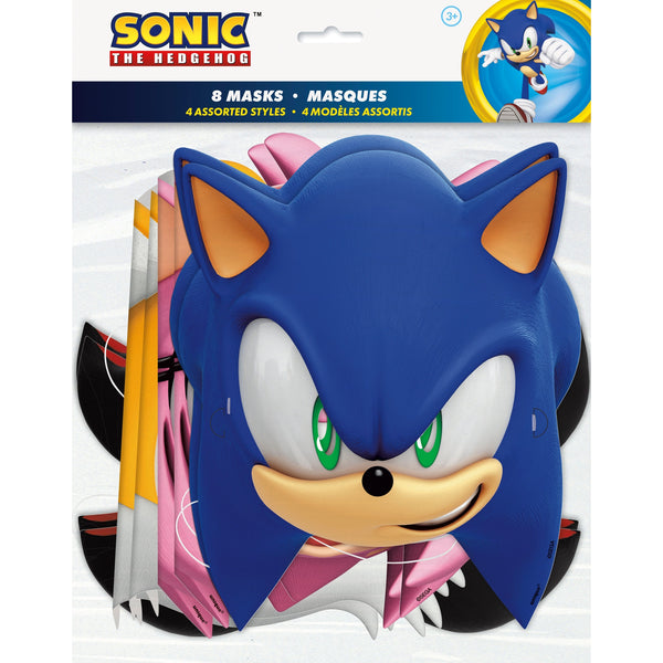 Masks - Paper, Sonic 8 Count