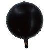 Matte Black Round Foil Balloon 18"