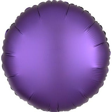 Matte Purple Round Foil Balloon 18"