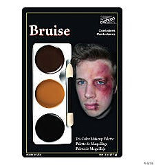 Mehron Bruise Makeup Tri-Colour Palette