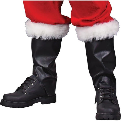 Men's Flanel Santa Suit, Red/White, Adult One Size