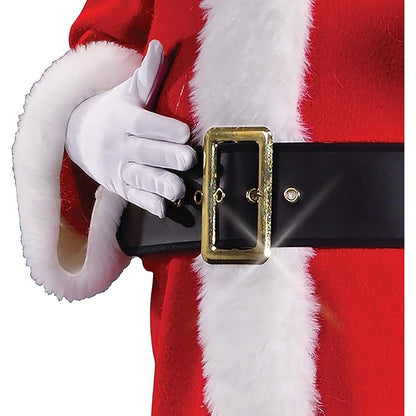 Men's Flanel Santa Suit, Red/White, Adult One Size
