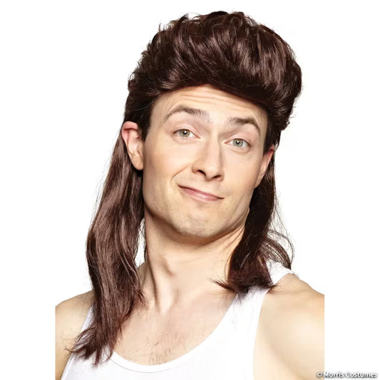 Brown Mullet Wig