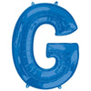 Metallic Balloon - Jumbo Letter Blue G