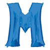 Metallic Balloon - Jumbo Letter Blue M