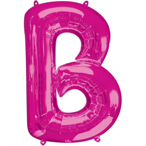 Metallic Balloon - Jumbo Letter Pink B