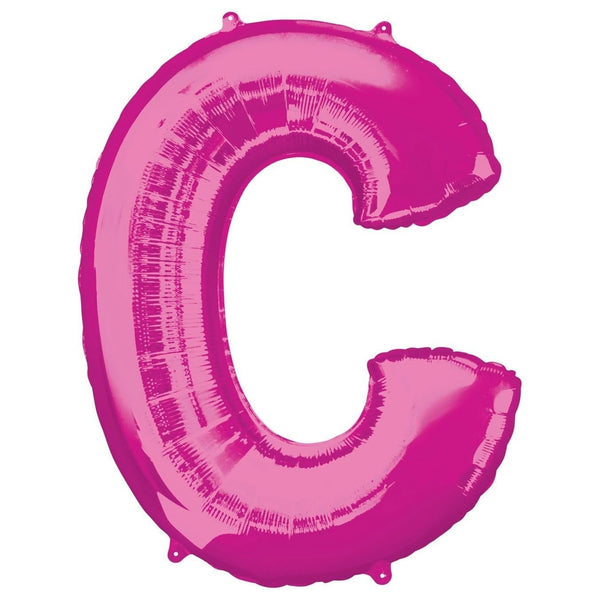 Metallic Balloon - Jumbo Letter Pink C