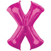 Metallic Balloon - Jumbo Letter Pink X