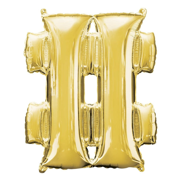 Metallic Balloon - Jumbo Symbol Gold #