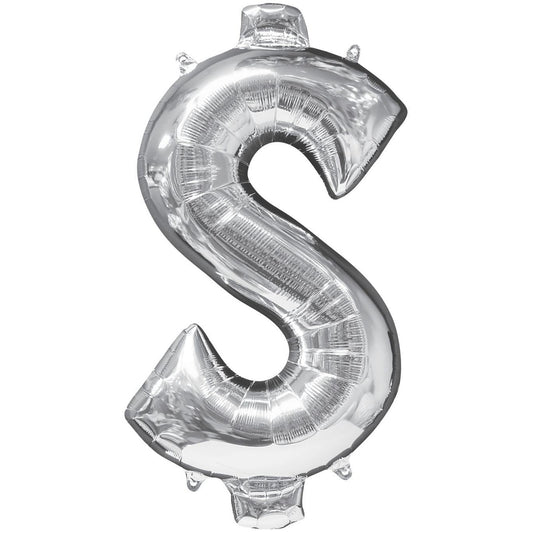 Metallic Balloon - Jumbo Symbol Silver $