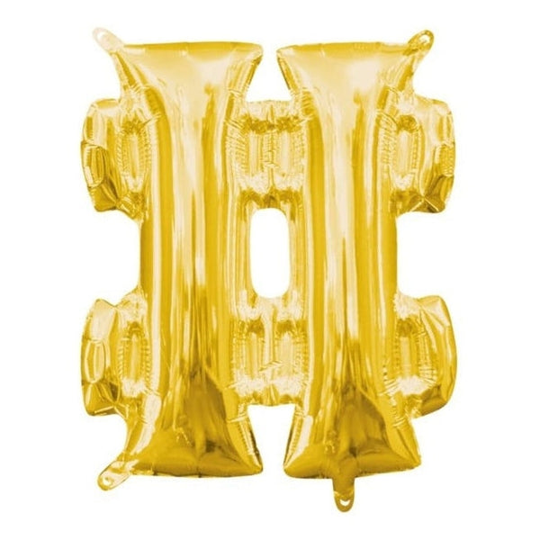 Metallic Balloon - Mini Symbol Gold #