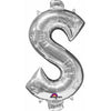 Metallic Balloon - Mini Symbol Silver $
