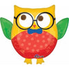 Metallic Balloon - Ss Hip Hip Hooray Grad Owl