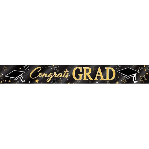 Metallic Graduation Banner